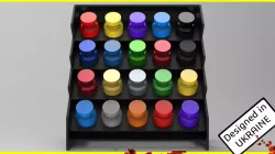 Modular acrylic paint holder