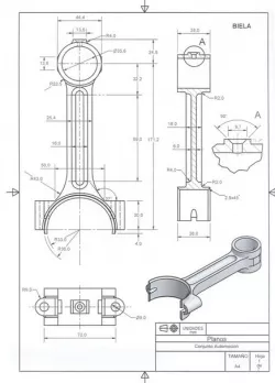 Motor 4 Cilindros/ 4 Cylindrer Engine