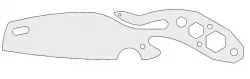 Multitool Broken Back Knife Template