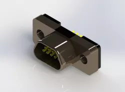 Norcomp 380, MICRO-D Series, 9 Way PCB D-sub Female Shell Connector with Male Pins