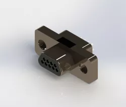 Norcomp 380, MICRO-D Series, 9 Way PCB D-sub Male Shell Connector with Female Socket Pins
