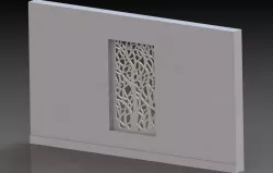 Pared con Panel Calado