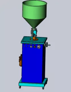Semi-automatic paste filling machine
