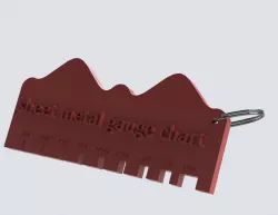 Sheet metal gauge chart