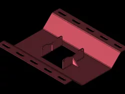 Sheet metal Monitor wall mounting