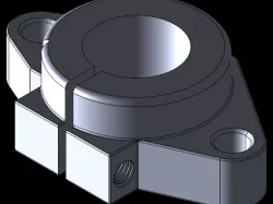 SHF16 Linear Shaft Support - IGES