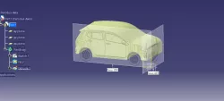 Simple Perodua Axia 'Compact Car' CAD Model Surface Design