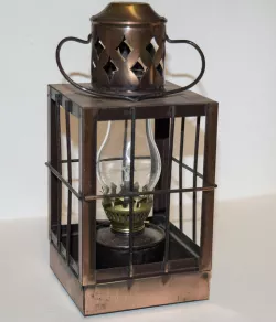 Small Caged Oil Lamp