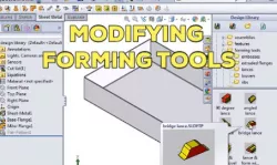 Solidworks Sheet Metal 23 Modifying Forming Tools