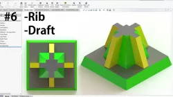 SOLIDWORKS TUTORIAL | 3D basic rib & draftxpert