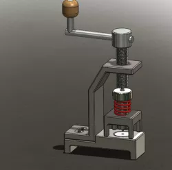 SOLIDWORKS tutorial FOR beginners EX -6-MANUAL sheet drilling machine