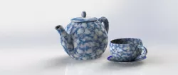tea pot with cup