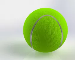 Tennis ball model.