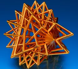 Tetrahedron derived pipe frame shape 1