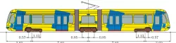 Toyama Light Rail TLR0605 (verde) (model de tren)