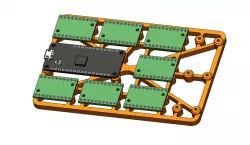 Truss frame for Feather and SOIC breakout boards
