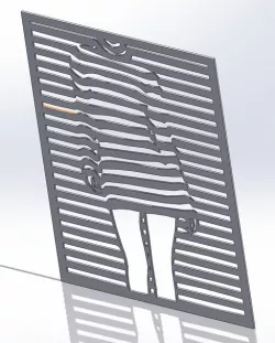 Wall art industrial laser DECORATVE PANEL,