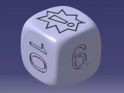Warhammer Battle artillery dice