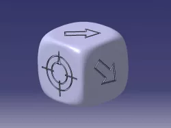 Warhammer Battle dispersion dice
