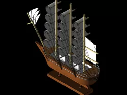 Wood Model Boat