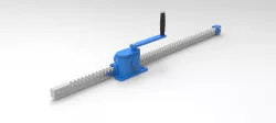 Домкрат настенный реечный ZWW-L-1200/1000