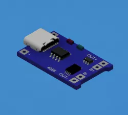 1S 4056 BMS and USB Type C Connector Module