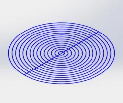 3D Printer Bed Leveling Test Circle Pattern and Square