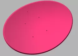 3d scan Antena reflector