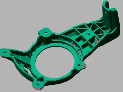 3d scanned satellite antena base
