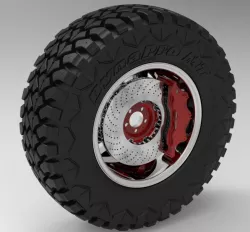 4x4 brake wheel