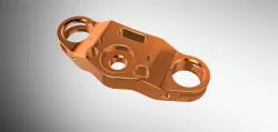 Aluminum motorcycle fork plate