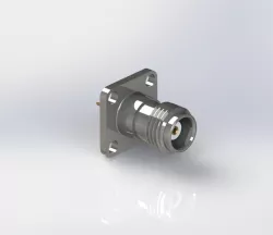 Amphenol 11 GHz TNC Coaxial 17.5mm 4-Hole Flange Connector