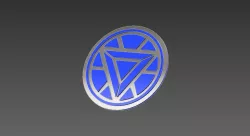 Arc Reactor Ironman Logo