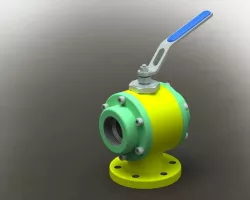 Ball Valve Assembly - 3D Model