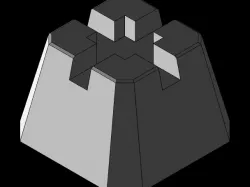 DECK-PIER BLOCK or POST