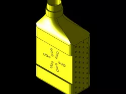 Details of Oil Can 3D Modeling