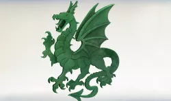 Dragon Bas relief
