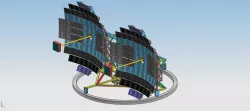 Dual Dish Parabolic CSP Power System 50kw 42000 Kcal