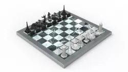 Europe vs. Rest of the World chess set