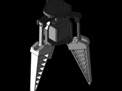 Flexible adaptive gripper stepper motorized from RobotDigg