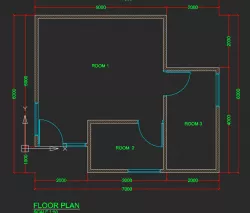 Floor Plan For NanoCAD Plotting