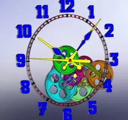 Gear clock