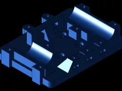 Hypercube 3D printer parts in STEP
