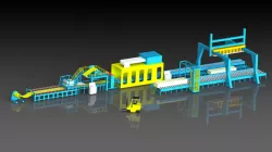 Insulation panel production line