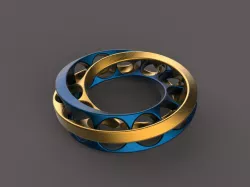 INTERLOCKED MOBIUS RING