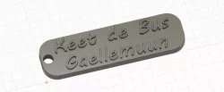 Keet de bus sleutelhanger
