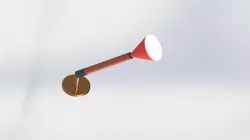 Lamp with spherical joint