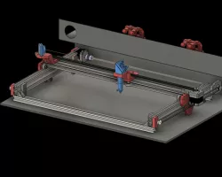laser k40 update (ampliamento piano di lavoro)