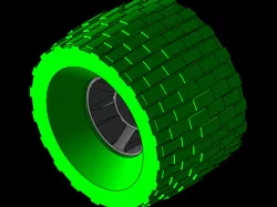 MBS 100mm UNSTOPPABLE ALL-TERRAIN WHEEL