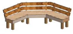 OCTAGON BENCH
